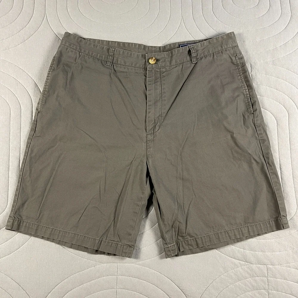 Vineyard Vines Men's Shorts Size 38 Stretch Breaker Gray Chino Solid Preppy